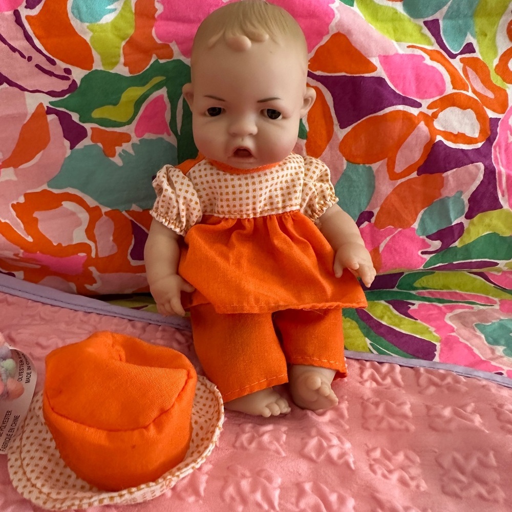 Orange Baby Doll with Outfit